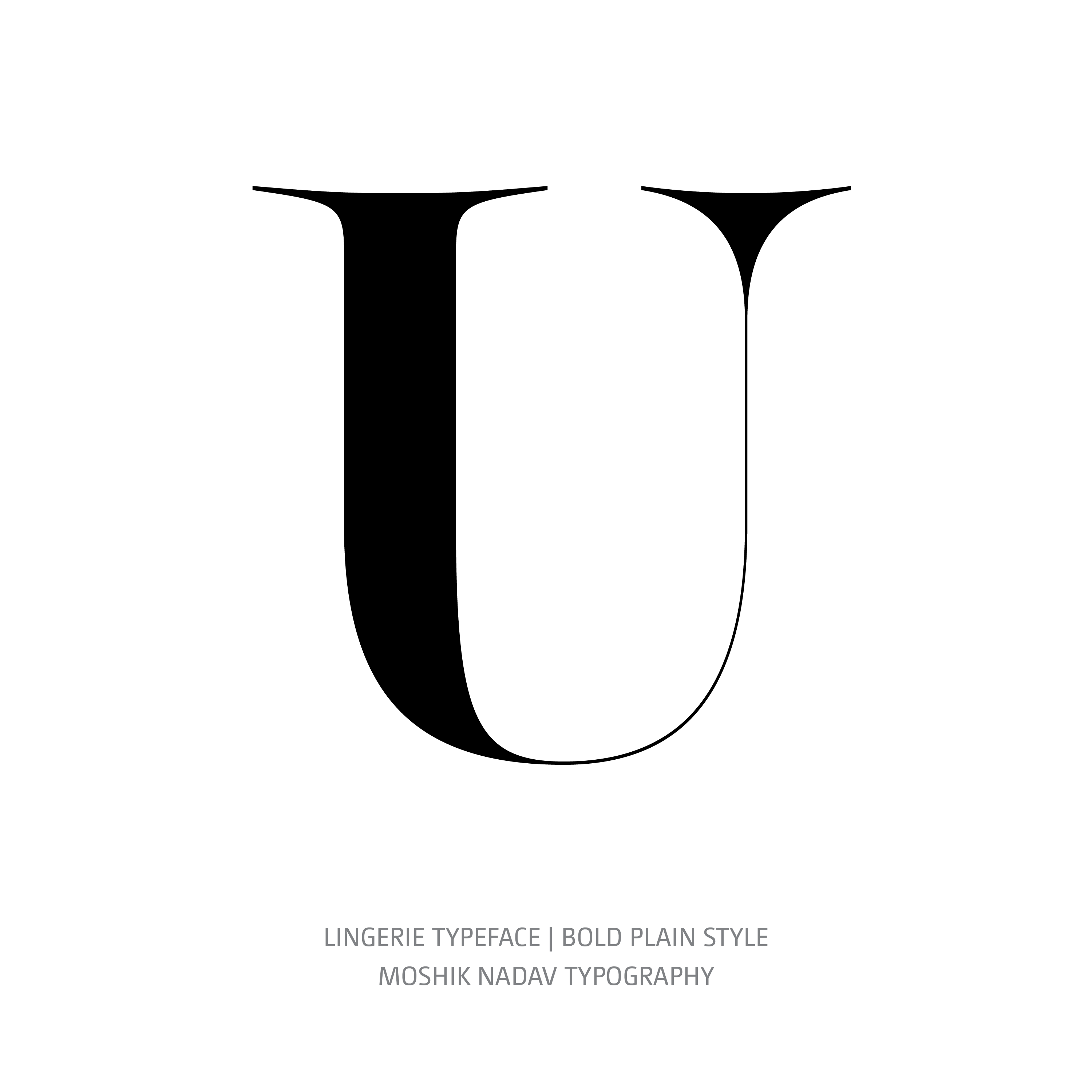 Lingerie Typeface Bold Plain U