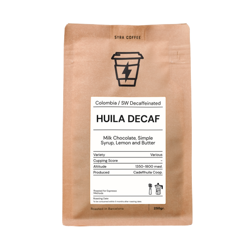 Bolsa café Huila Decaf