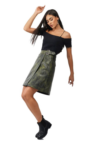 JASMIN - Black LEATHER