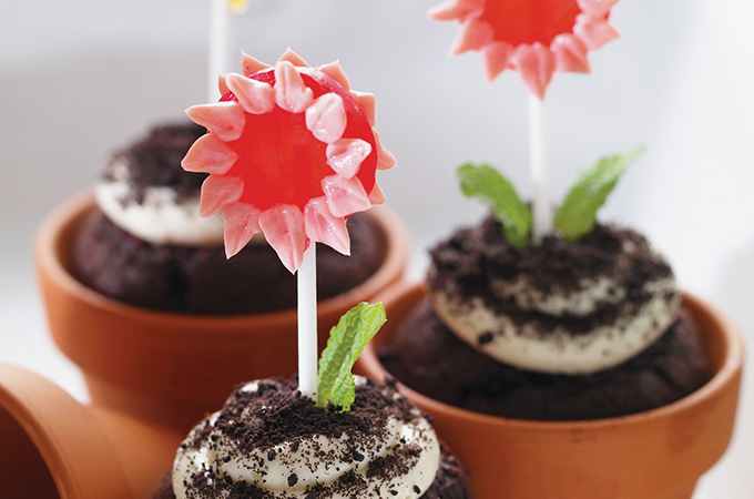 Cupcakes printemps en fleur