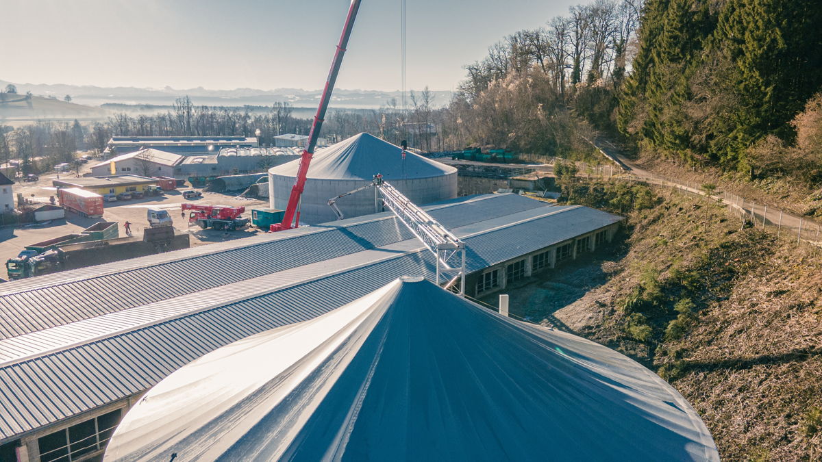 Rohrleitungsbau im Biogasanlagen-Betrieb