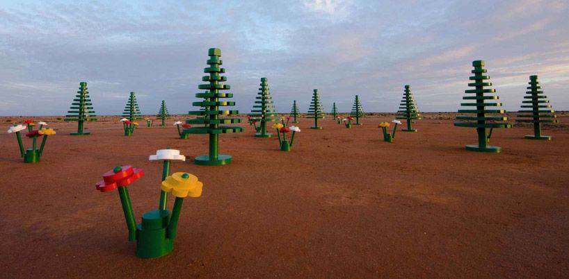 Life-size LEGO forest 