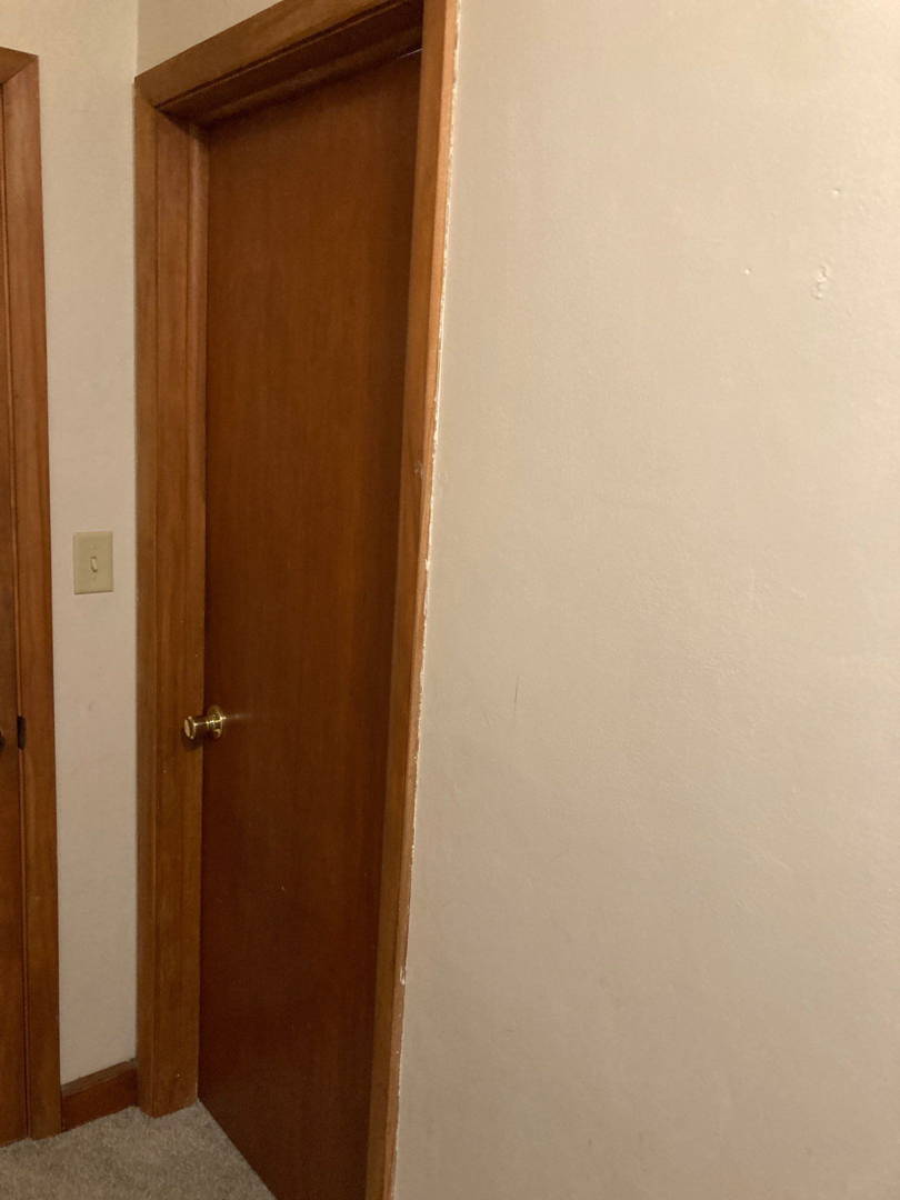 Installed interior door