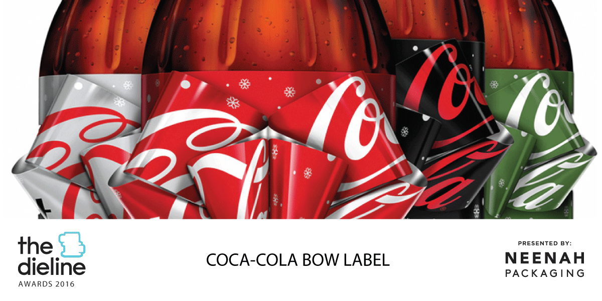 The Dieline Awards 2016 Outstanding Achievements: Coca-Cola Bow label