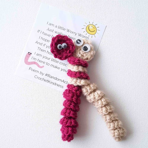 Worry Worm Crochet Pattern