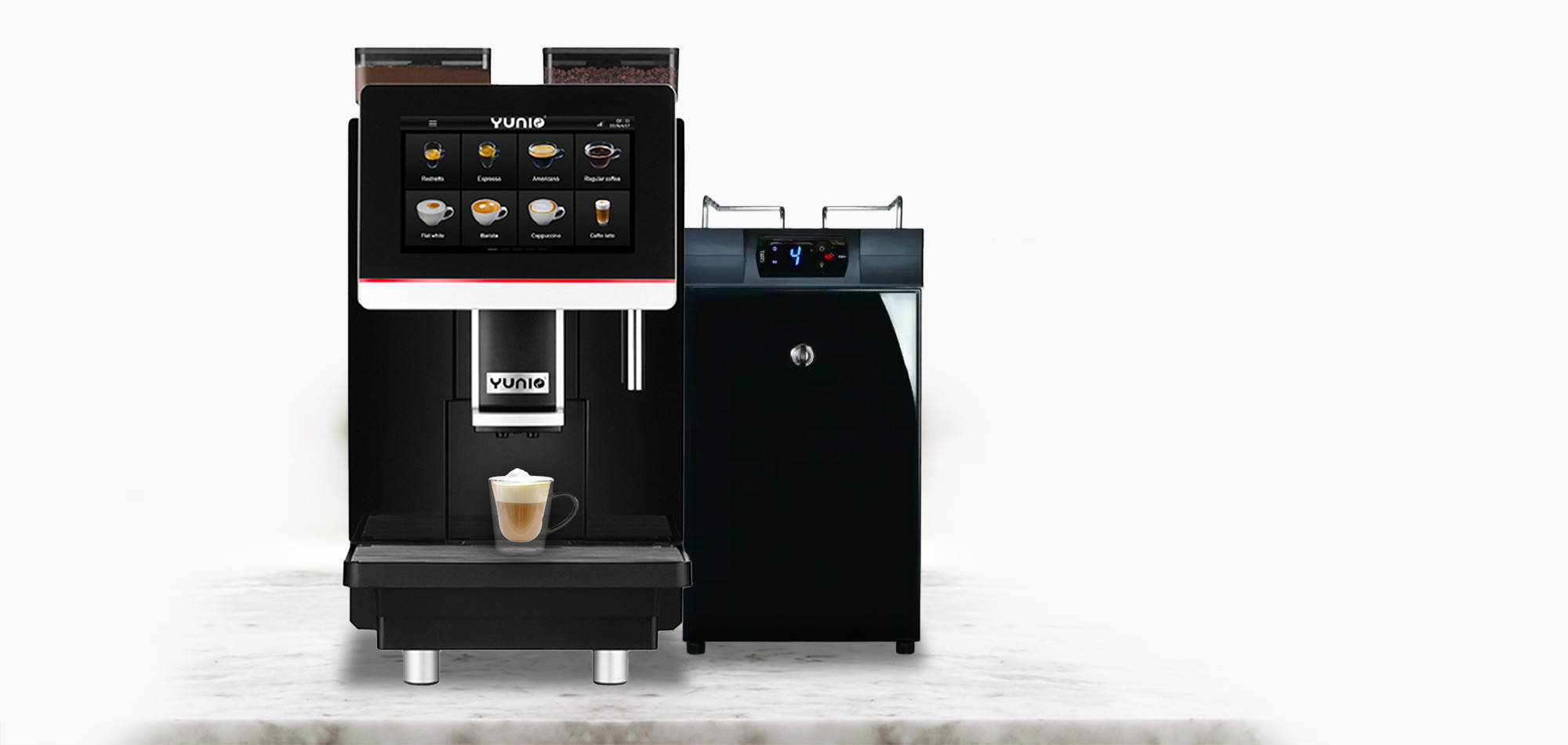 Yunio X90 met verse melk