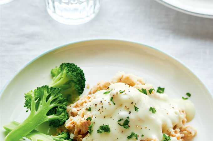Crustless Salmon Pie