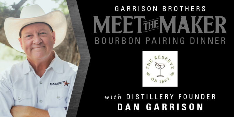 Meet the Maker Bourbon Pairing Dinner with Dan Garrison  promotional image