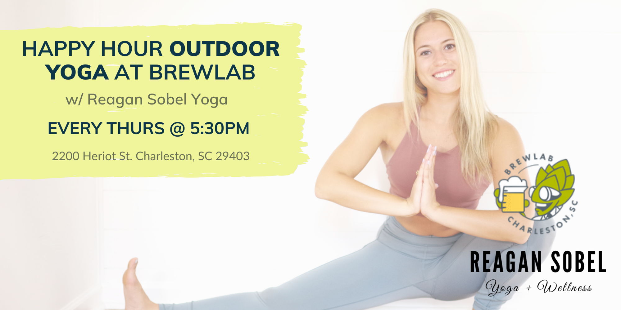 Outdoor Yoga at Brewlab w/ Reagan Sobel promotional image