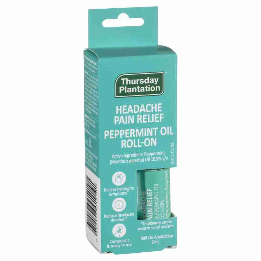 Thursday Plantation Peppermint Headache Pain Relief Roll On 9mL