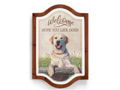 Hope you Like Dogs Yellow Lab Tin Sign by Mia Lane