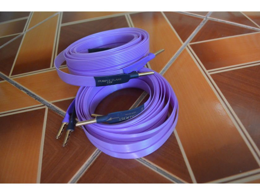 Nordost Purple Flare Leif pair of speaker cables 3M length mint!