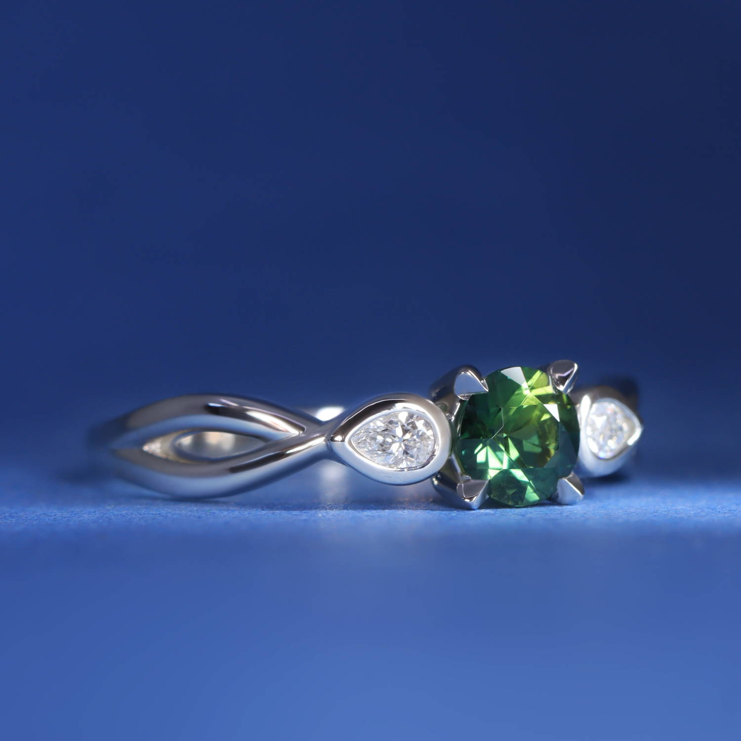 Matcha engagement rings