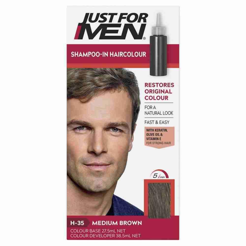 Just For Men Shampoo-In Haircolour Medium Brown - Image 3