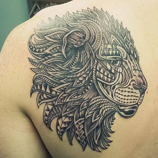 Tatouage Lion Mandala
