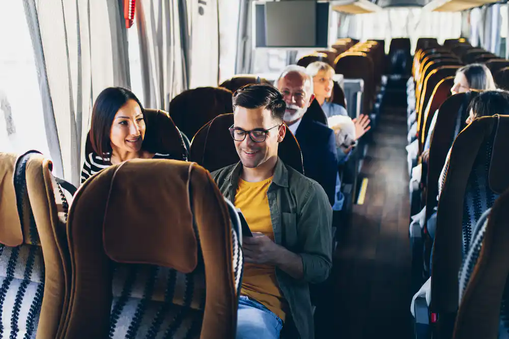 people in bus