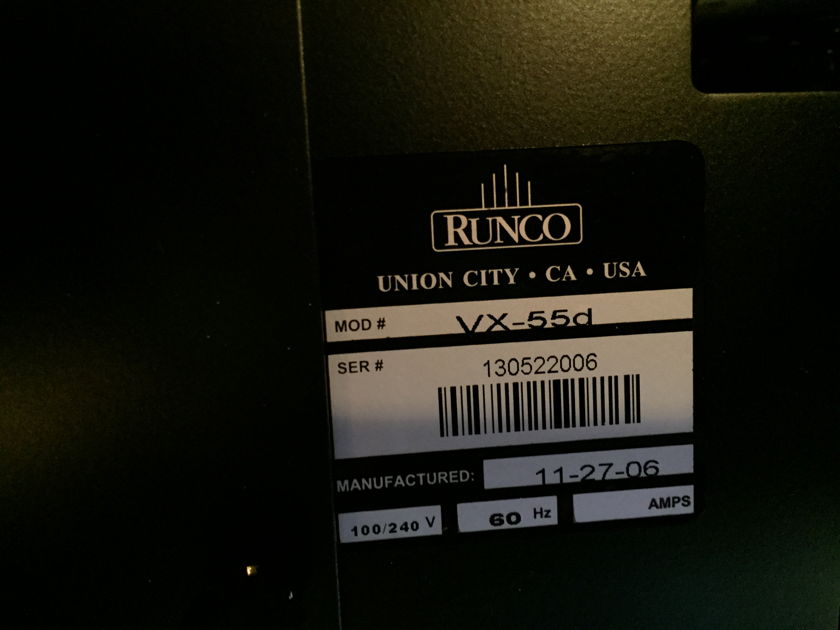 Runco VX 55D High def projector