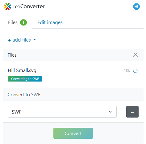 Screenshot from the reaConverter online website.