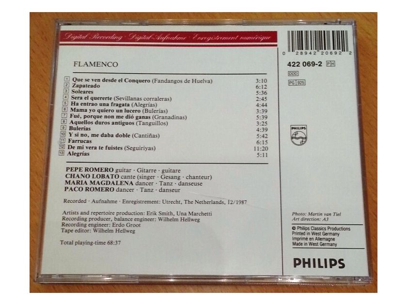 Pepe Romero  - Flamenco CD (made in France by PDO, full silver) Philips