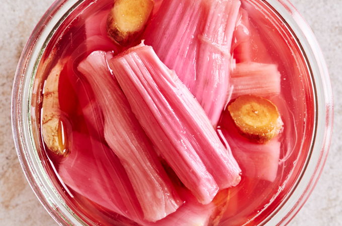 Roasted Rhubarb with Ginger