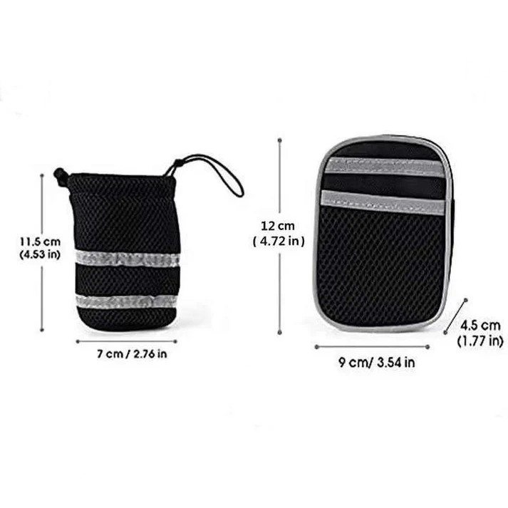 Reflective Pet Waist Bag with Hands-Free Leash for Night Safety - Adjustable Waist Pack with Detachable Pouches - Image 2