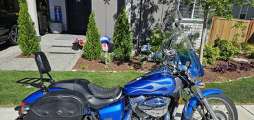 2008 HONDA VT750C2 SHADOW SPIRIT 750 C2 W/ FLAMES motorcycle for rent near Port Orchard, WA