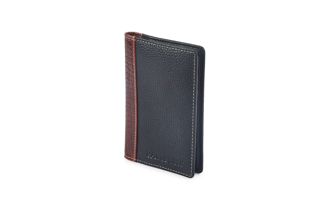 RFID Security Lined Leather Passport Holder Full Grain Cow Hide Leather. Style number: 11017 Hide & Chic - Image 7
