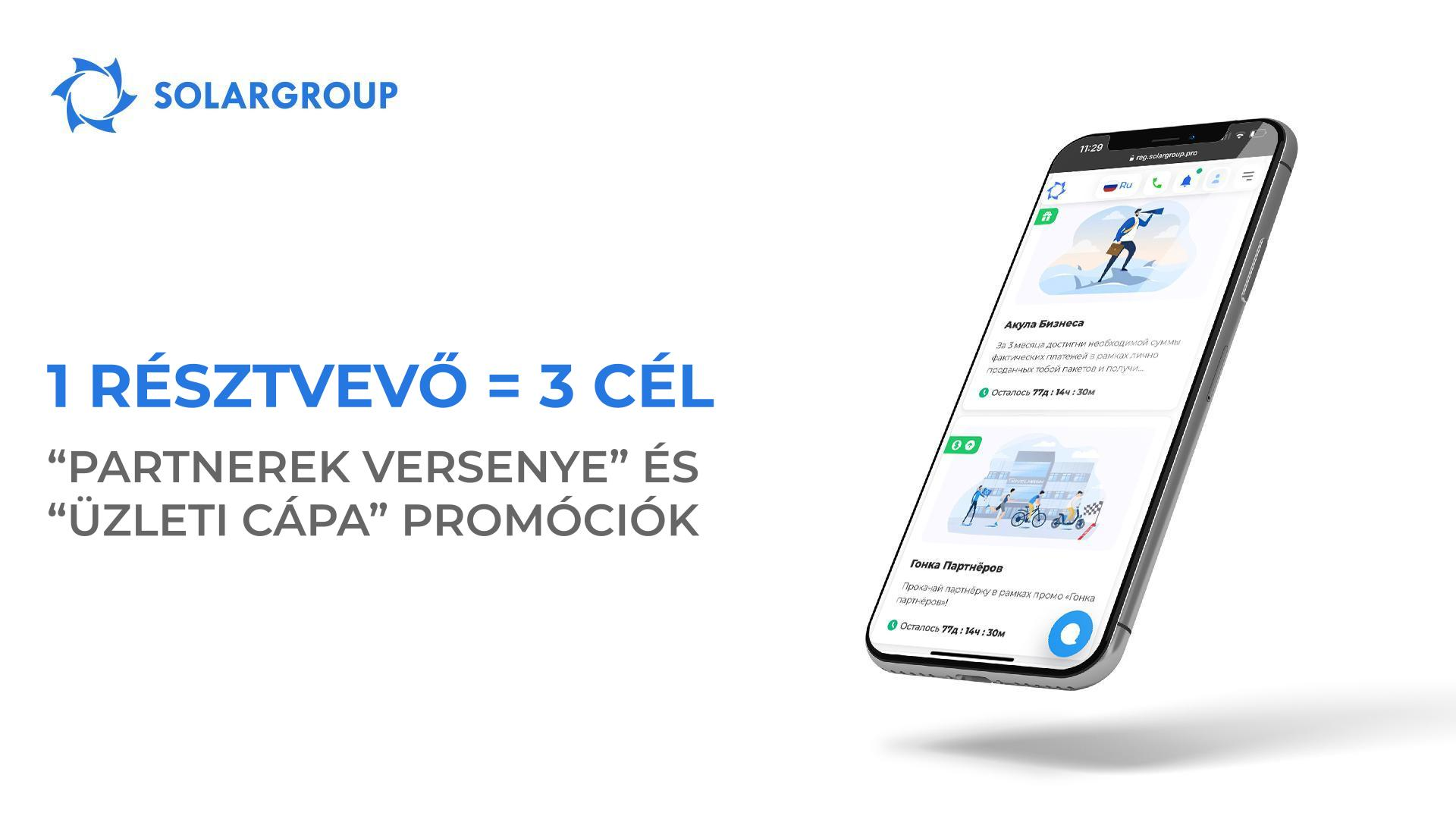 „Partnerek versenye" és az „Üzleti cápa" promóció: 1 résztvevő = 3 cél