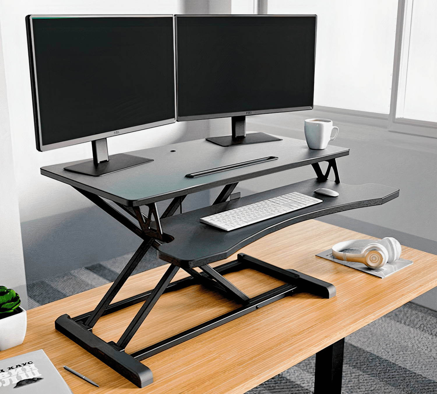 Desk Converter, High Quality Desk Riser, Sit to Stand Desk For Home Office