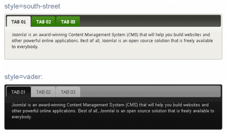 Core Design Magic Tabs  - плагин вкладок в Joomla