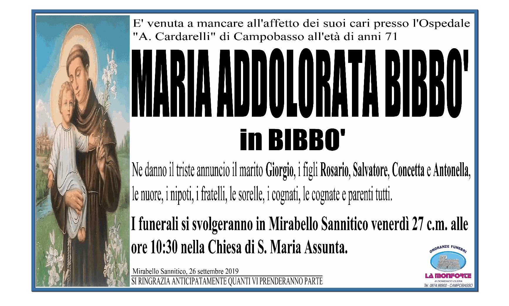 Maria Addolorata Bibbò
