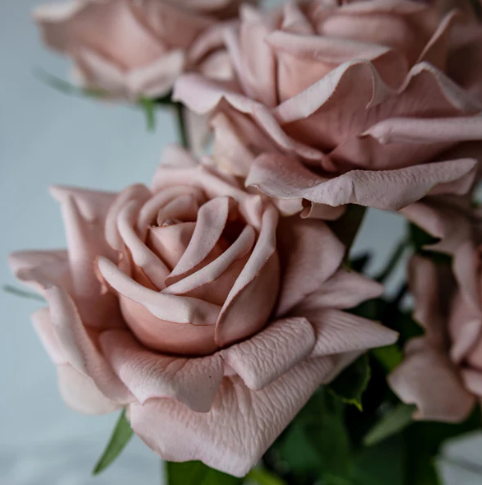 Dusty Pink Rose Real Touch Full Bloom - Realistic Artificial Flowers - Image 3