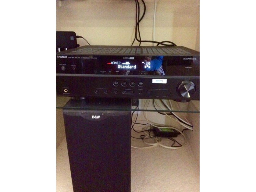B  & W    Yamaha  Rx a700 Aw10000 dm601 Surround sound system