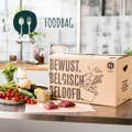 Foodbag logo en afbeelding, symboliseert hun samenwerking met BergHOFF Belgium voor de zomer spaaractie