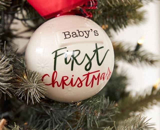 mudpie Christmas ornament babys first Christmas
