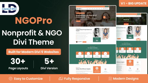NGOPro ? Nonprofit & NGO Divi Child Theme