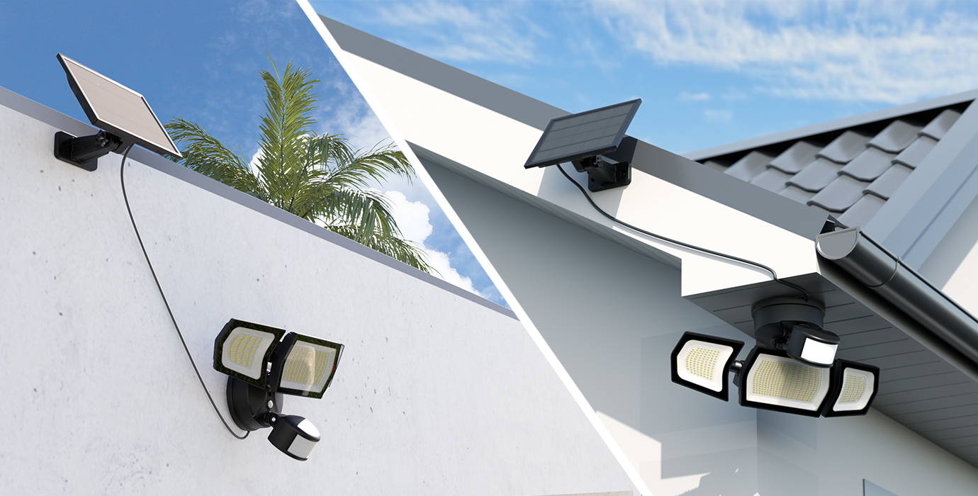 Onforu Waterproof Exterior LED Solar Motion Lights Soffit/Wall Mounted