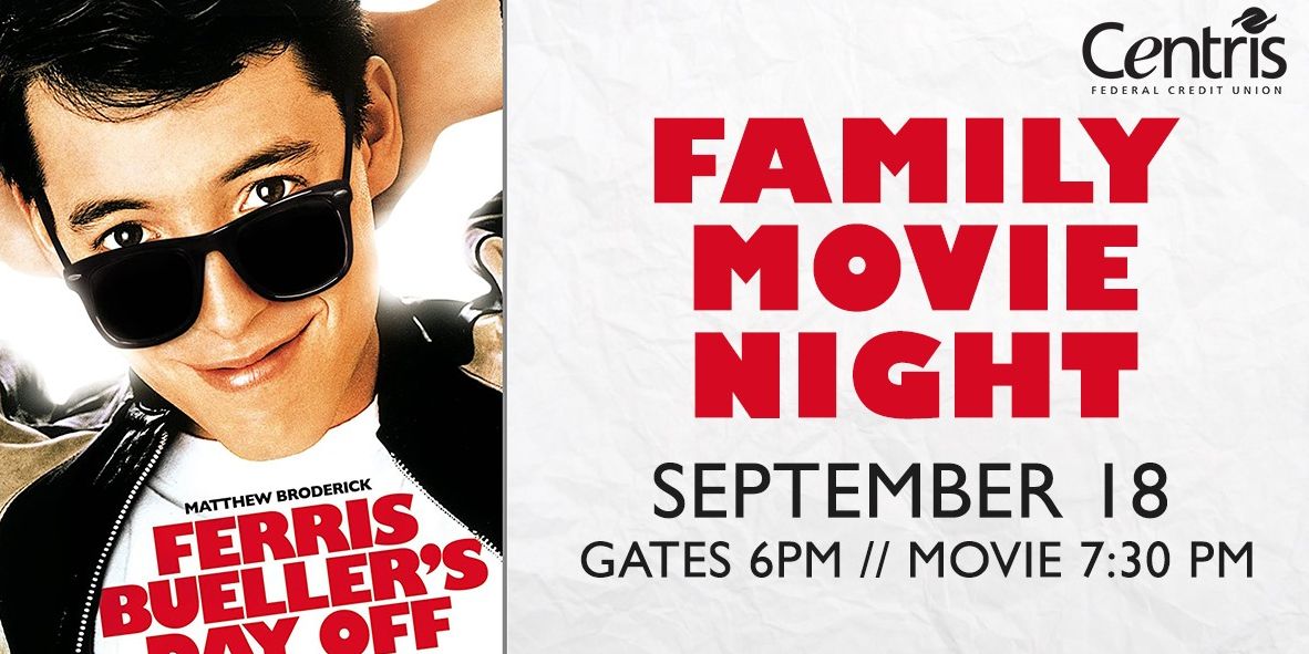 Centris Family Movie Night: Ferris Bueller's Day Off promotional image