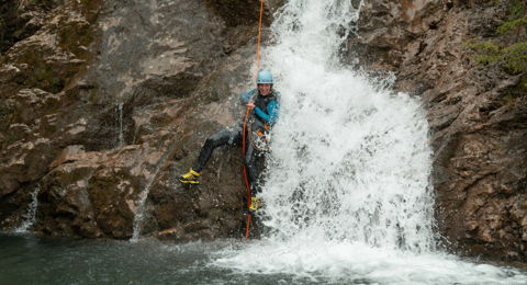 Canyoning Touren im Allgäu mit der Bergschule Kleinwalsertal