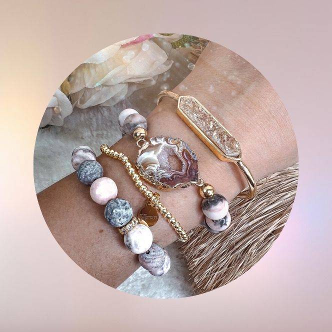 Bracelets en pierres naturelles Hokee Minéraux, bijoux énergétiques pour l’harmonie et la protection