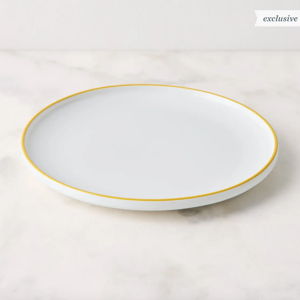 Dansk Kant Dinnerware, Salad Plates (Set of 4), Yellow/White