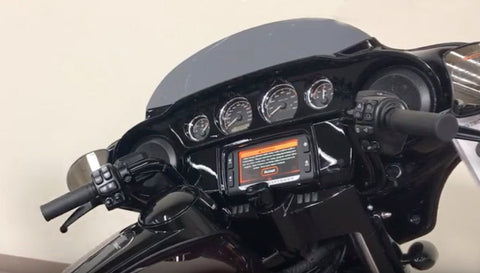 Harley Davidson stereo system image showing speaker setup