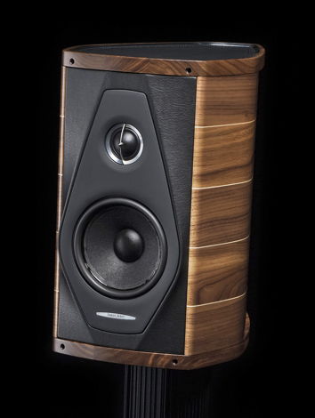 Sonus Faber  Olympica I in Walnut & black leather open ...
