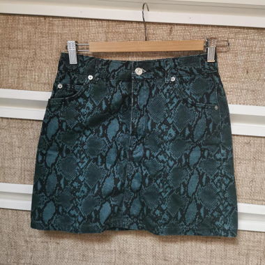 Top Shop Snake Print Skirt