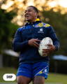 Norths Devils Rugby League Hostplus Cup player wearing the EV2 Sportswear Elite Hoodie to training