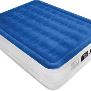 SoundAsleep Dream Series Luxury Air Mattress with ComfortCoil Technology & Built-in High Capacity Pump for Home & Camping- Double Height, Adjustable, Inflatable Blow Up, Portable - Queen Size