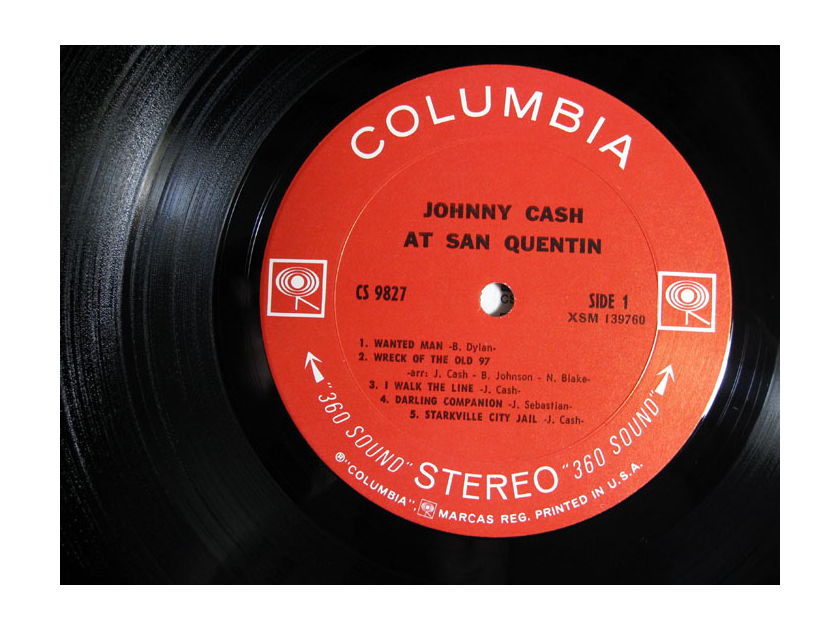 Johnny Cash - Johnny Cash At San Quentin - Original Pitman Pressing 1969 Columbia CS 9827