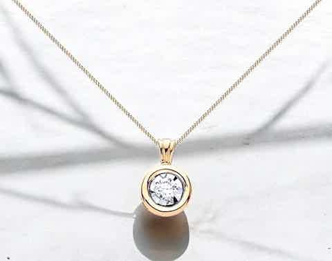 Shop diamond pendant necklaces