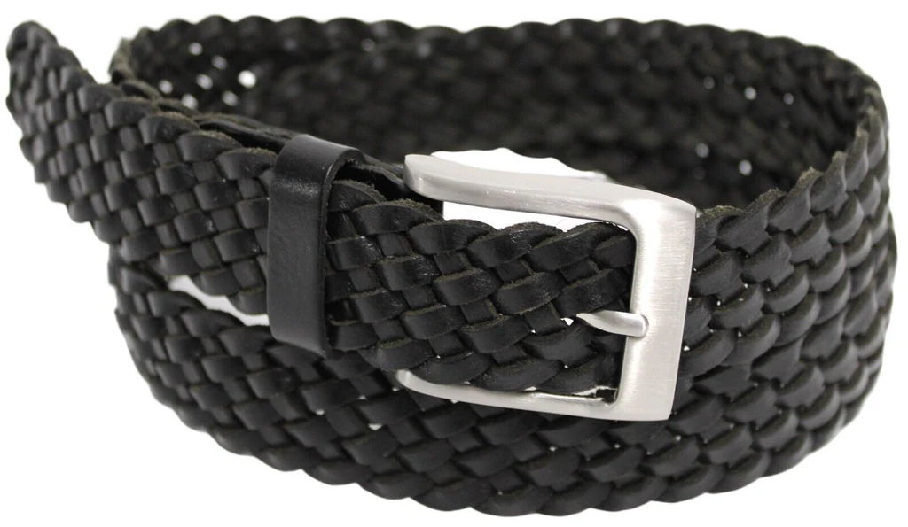 Quality Full Grain Genuine Leather Braided Belt. Style No: 41027 Hide & Chic - Image 5