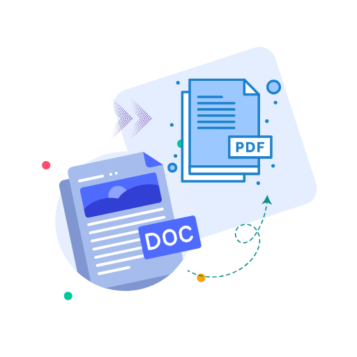 Word to PDF conversion process
